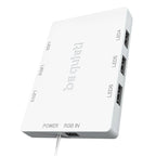 BE QUIET! LIGHT WINGS White High-Speed (BL103) trojni komplet RGB 140 mm 4-pinski PWM beli ventilator