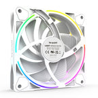 BE QUIET! LIGHT WINGS White High-Speed (BL100) trojno pakiranje RGB 120mm 4-pin PWM bel ventilator