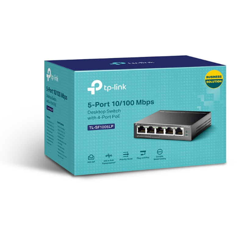 TP-LINK TL-SF1005LP 5-portno 10/100Mb/s (4xPoE) RJ45 mrežno stikalo