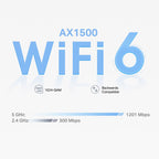 TP-LINK Deco X10 (2-pack) AX1500 Whole Home Mesh WiFi6 brezžični usmerjevalnik - router / dostopna točka-AP