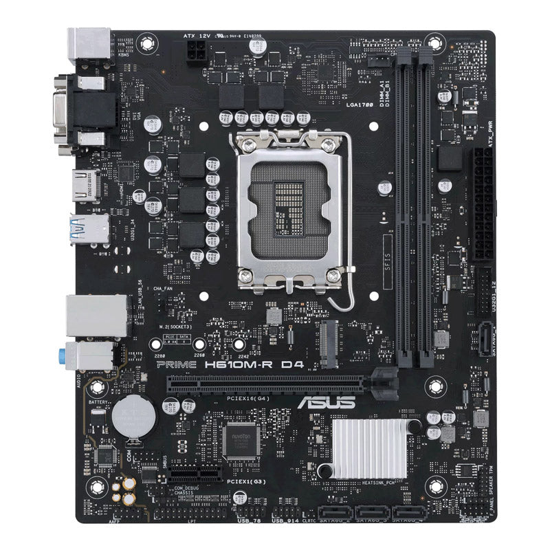 ASUS Prime H610M-R D4 LGA1700 DDR4 mATX Motherboard