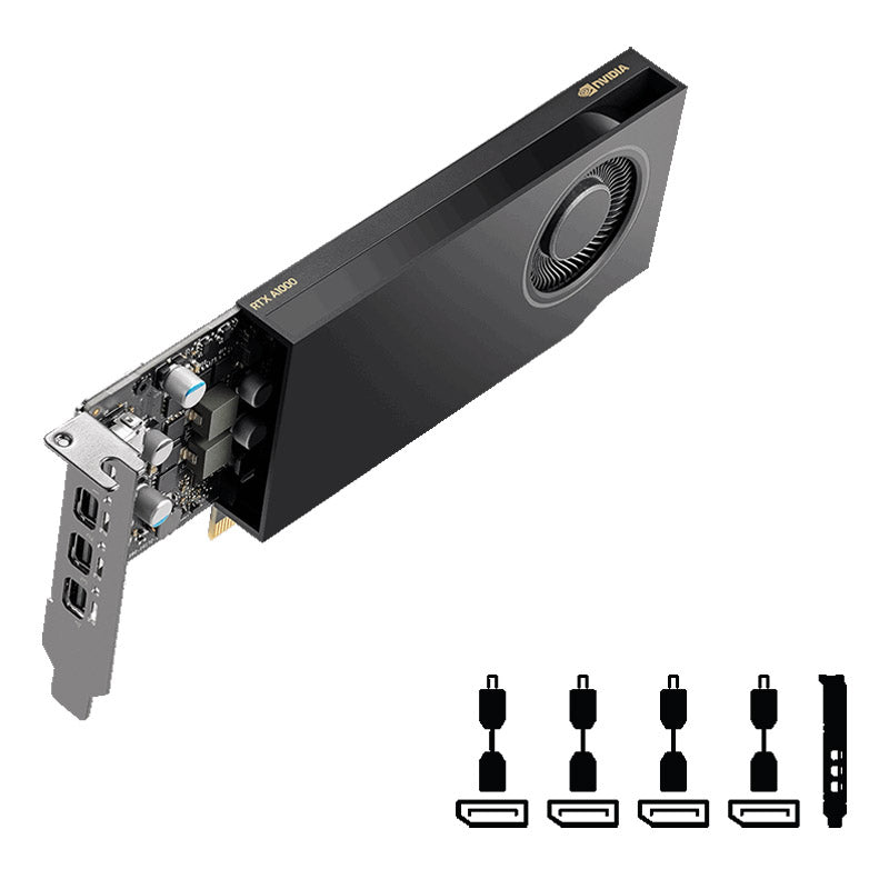 PNY RTX A400 4B GDDR6 VCNRTXA400-PB low profile profesionalna grafična kartica