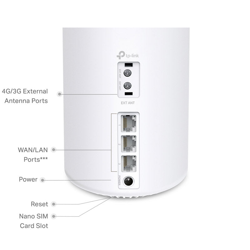 TP-LINK Deco X10-4G (1-pack) AX1500 Whole Home Mesh WiFi6 brezžični usmerjevalnik - router / dostopna točka-AP