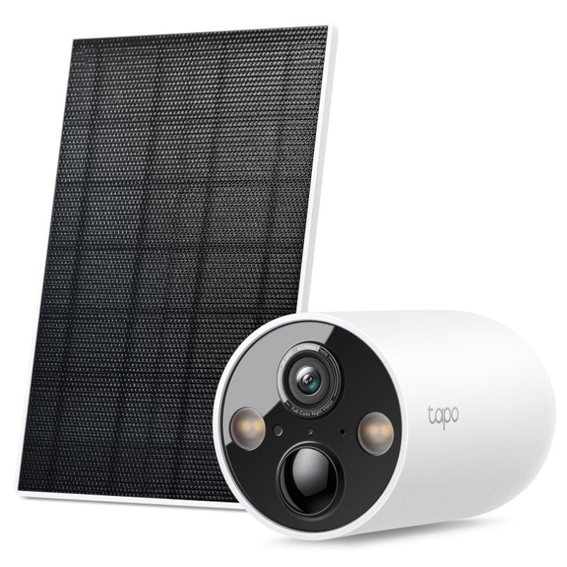 TP-LINK Tapo C425 KIT 4MP 2K QHD dnevno/nočna WiFi Full-Color zunanja brezžična baterijska solarni panel bela nadzorna kamera