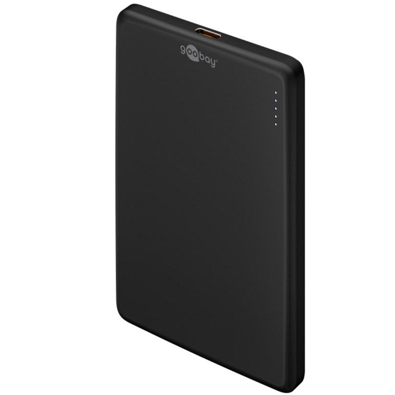 GOOBAY Magnetic Wireless PowerBank 5.000 mAh črna brezžična prenosna baterija