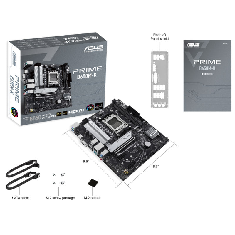 ASUS Prime B650M-K AM5 USB3.2 DDR5 ARGB mATX matična plošča