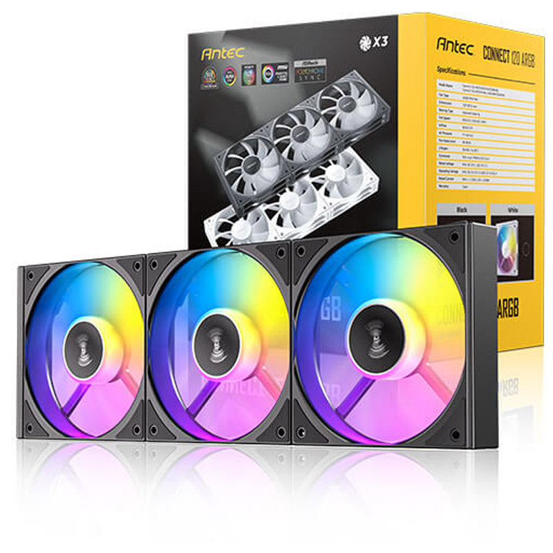 ANTEC Connect 120 ARGB 120 mm 4-pinski PWM komplet 3x ventilatorjev