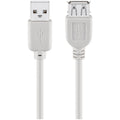 GOOBAY USB 2.0 (M) na USB 2.0 (Ž) Hi-Speed ​​1,8m sivi podvajševalni kabel