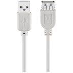 GOOBAY USB 2.0 (M) na USB 2.0 (Ž) Hi-Speed ​​1,8m sivi podvajševalni kabel