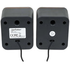 MANHATTAN 2600 2.0 6W USB 3.5mm črni zvočniki