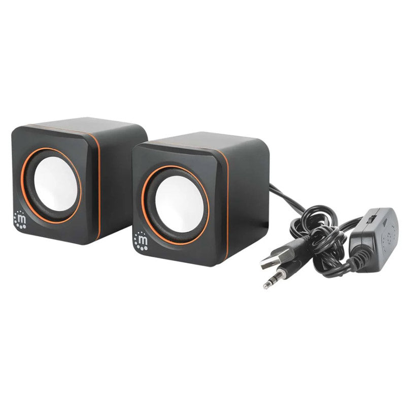 MANHATTAN 2600 2.0 6W USB 3.5mm črni zvočniki
