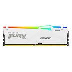 KINGSTON Fury Beast White RGB 32GB (2x16GB) 6000MT/s DDR5 CL30 KF560C30BWEAK2-32 pomnilnik RAM