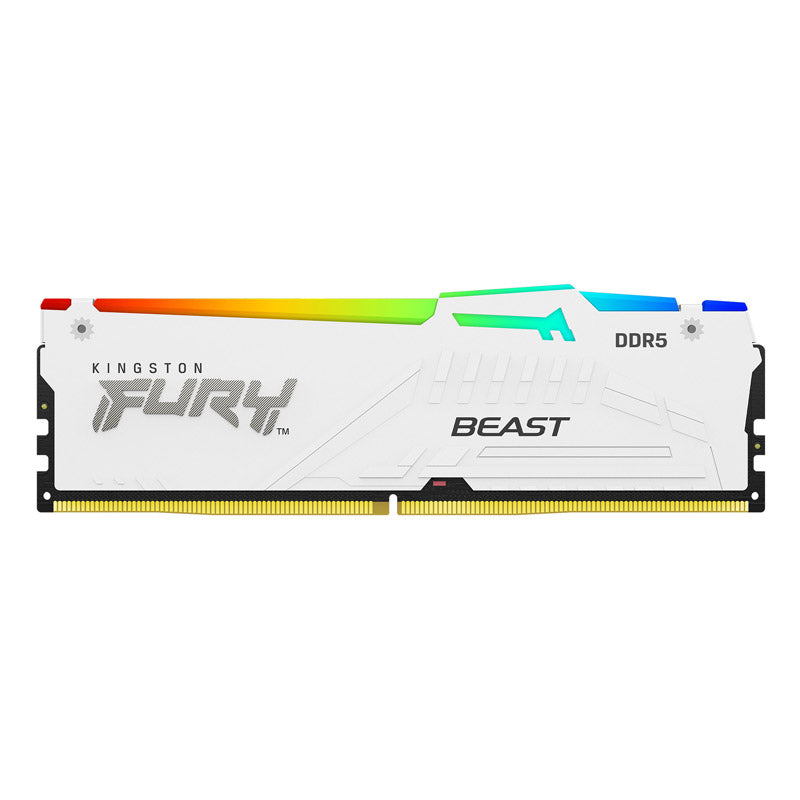 KINGSTON Fury Beast White RGB 32GB (2x16GB) 6000MT/s DDR5 CL30 KF560C30BWEAK2-32 pomnilnik RAM