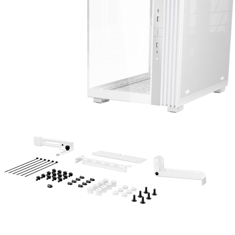 BE QUIET! LIGHT BASE 600 DX (BGW66) RGB midi-ATX okno belo ohišje