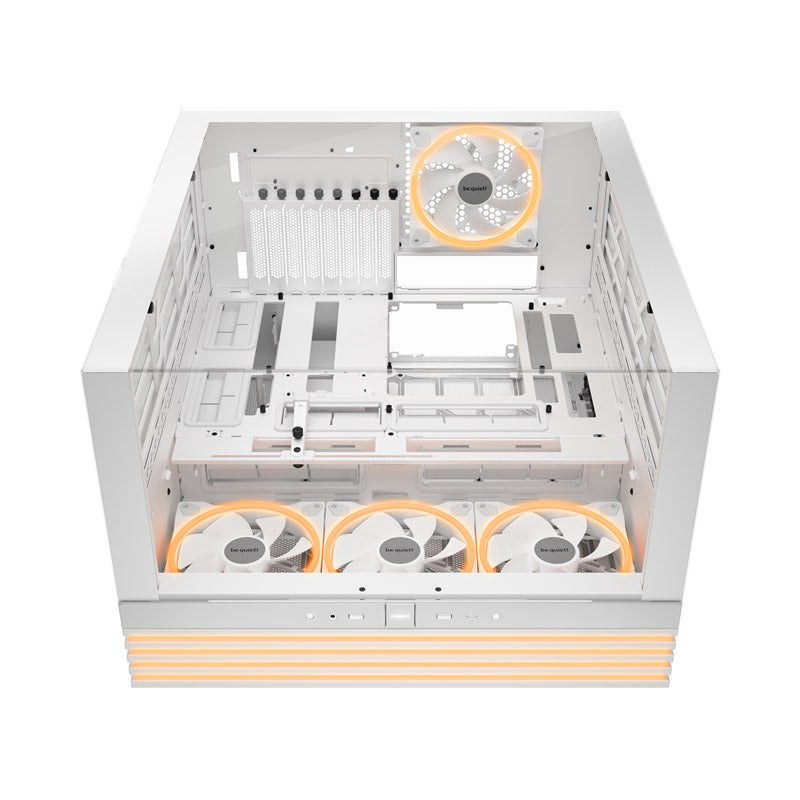 BODI TIHO! Svetlobno podnožje 900 FX (BGW72) RGB Full Tower okensko belo ohišje