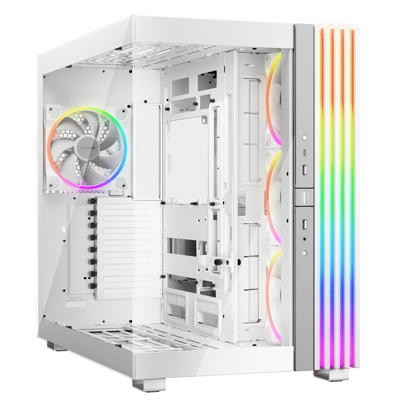 BODI TIHO! Svetlobno podnožje 900 FX (BGW72) RGB Full Tower okensko belo ohišje