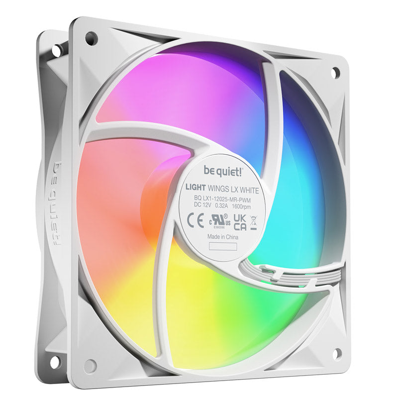 BE QUIET! LIGHT WINGS LX (BL122) RGB 120 mm 4-pinski PWM 3x bel ventilator