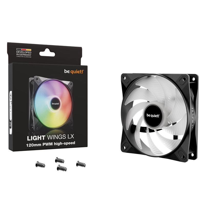 BE QUIET! LIGHT WINGS LX High Speed (BL123) RGB 120mm 4-pinski PWM ventilator