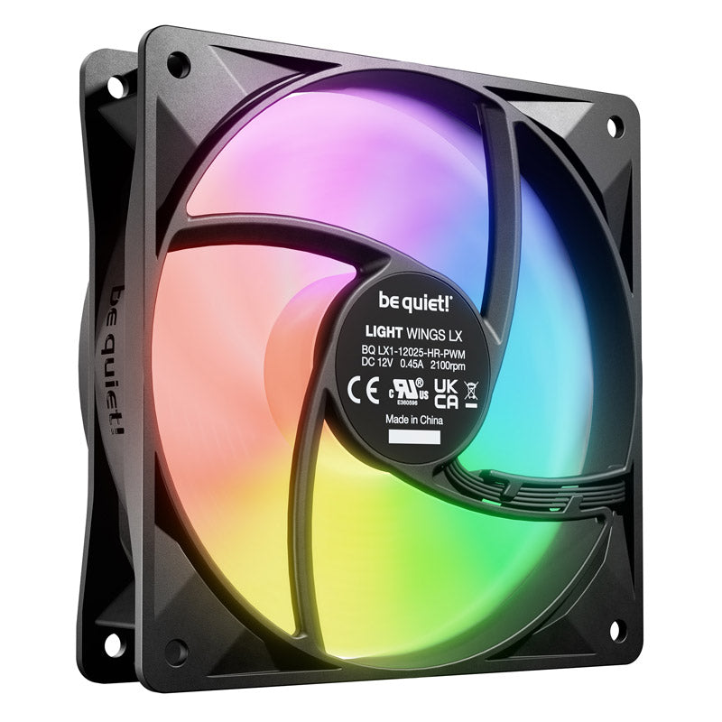 BODI TIHO! LIGHT WINGS LX High Speed (BL124) RGB 120 mm 4-pinski PWM 3x ventilator