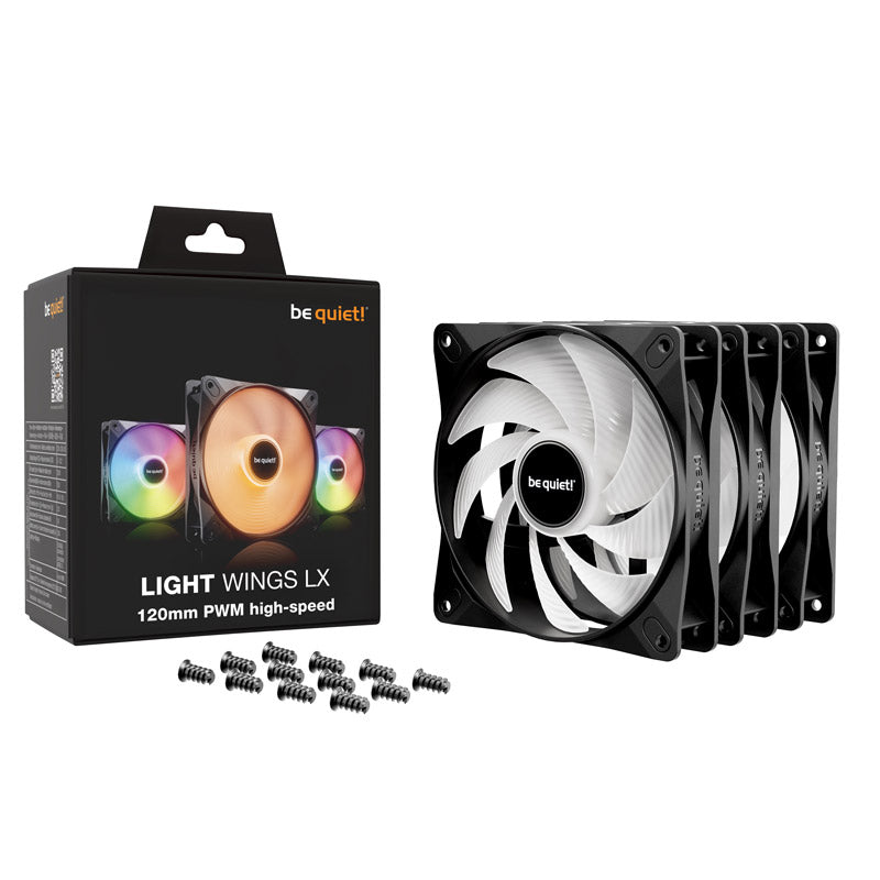 BODI TIHO! LIGHT WINGS LX High Speed (BL124) RGB 120 mm 4-pinski PWM 3x ventilator