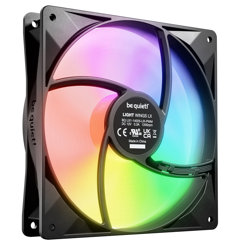 BE QUIET! LIGHT WINGS LX (BL126) RGB 140 mm 4-pinski PWM ventilator