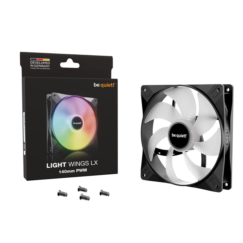 BE QUIET! LIGHT WINGS LX (BL126) RGB 140 mm 4-pinski PWM ventilator