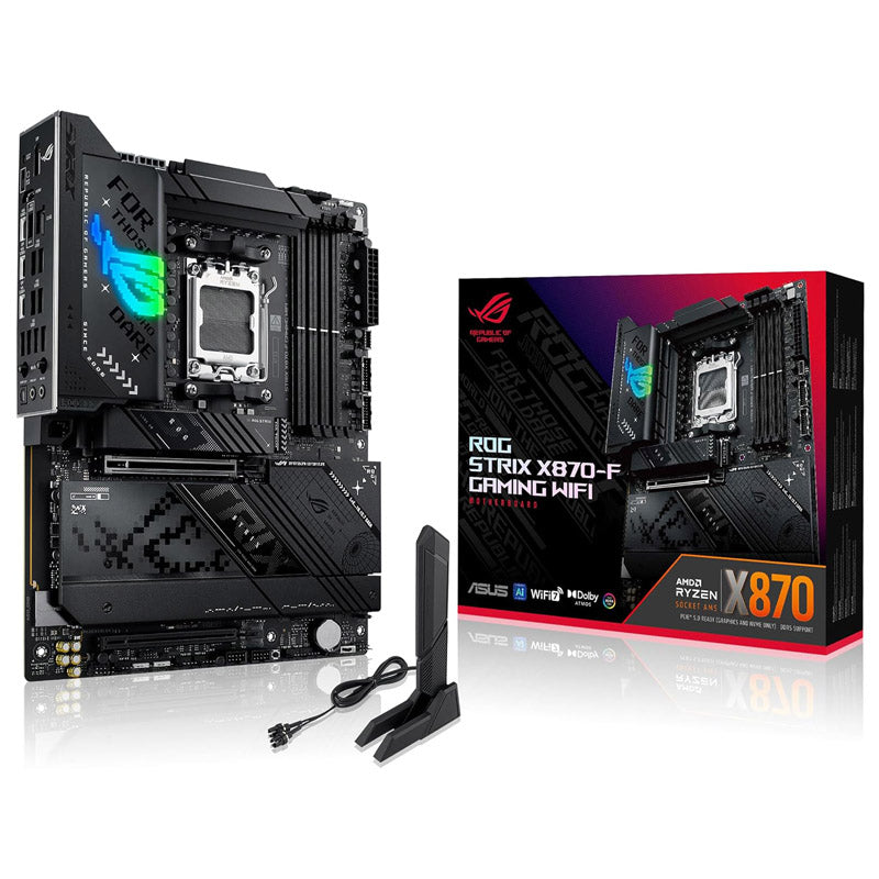 ASUS ROG STRIX X870-F GAMING WIFI AM5 DDR5 RGB gaming ATX motherboard
