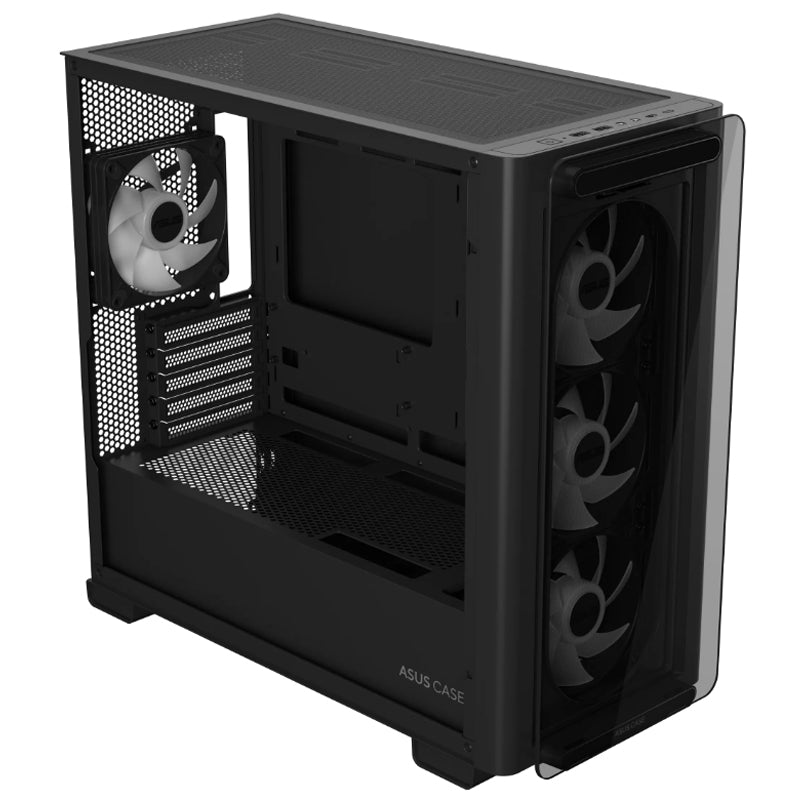 ASUS A23 PLUS ARGB micro-ATX ohišje z oknom BTF črne barve