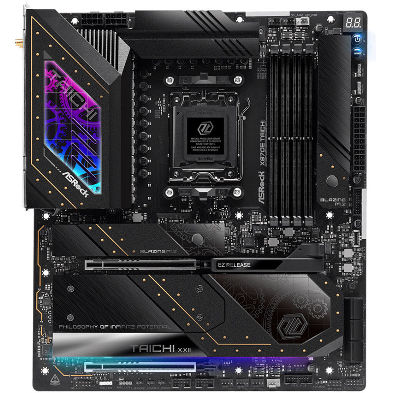 ASROCK X870 Taichi AM5 DDR5 RGB gaming EATX motherboard
