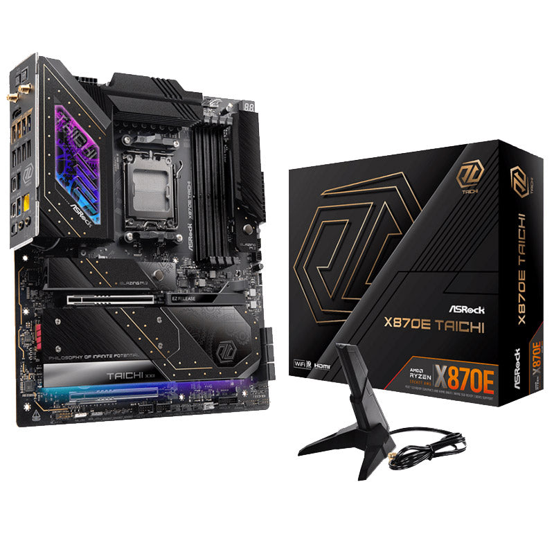 ASROCK X870 Taichi AM5 DDR5 RGB gaming EATX motherboard