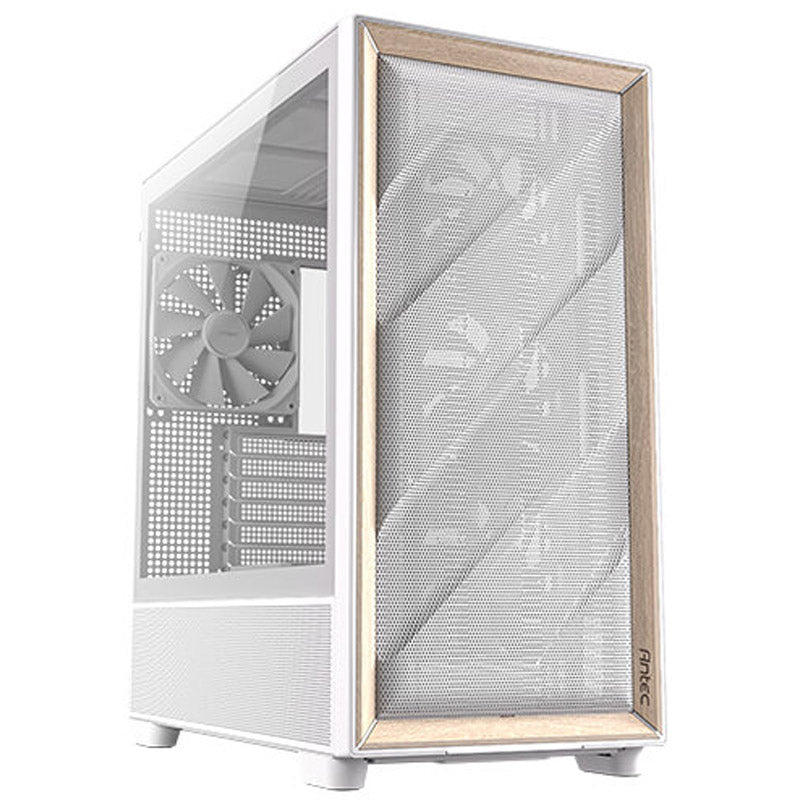 ANTEC Flux midi-ATX Window leseno belo/rjavo gaming ohišje