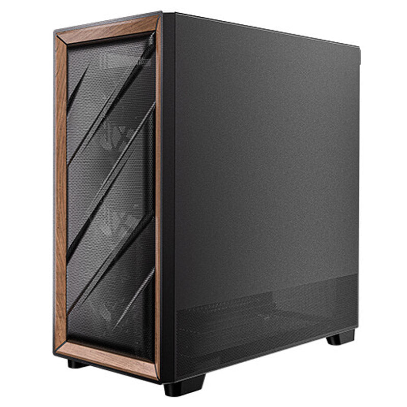 ANTEC Flux midi-ATX okno leseno črno/rjavo igralno ohišje