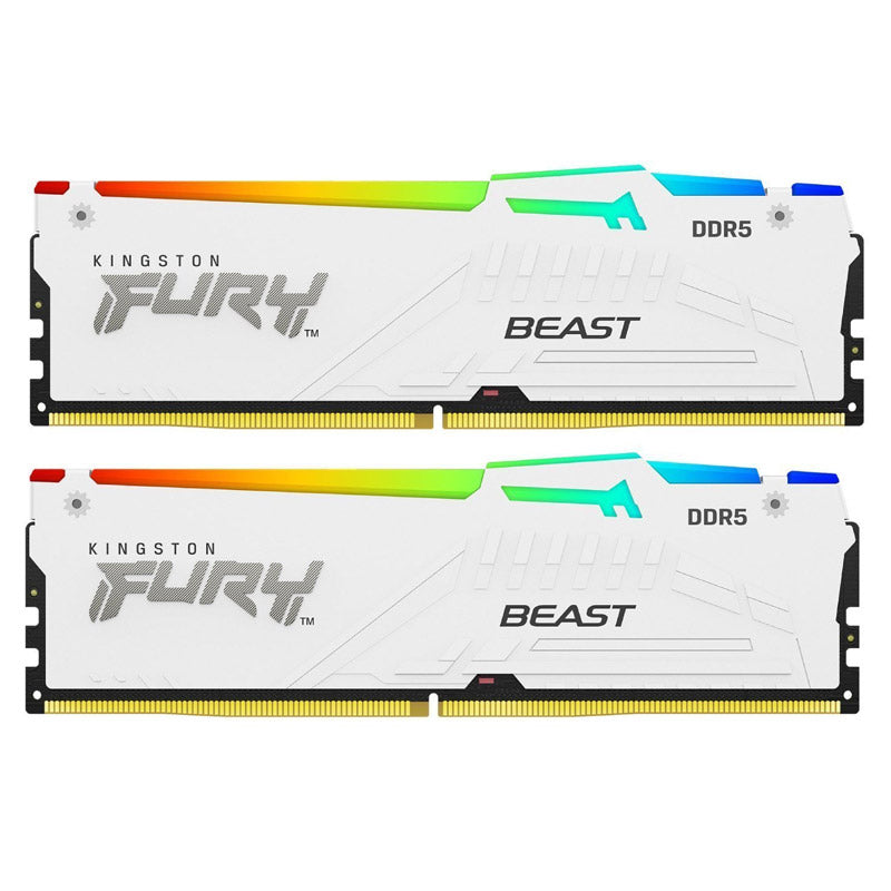 KINGSTON Fury Beast 64GB (2x32GB) 6000MT/s DDR5 CL30 XMP KF560C30BWEAK2-64 RGB beli RAM pomnilnik