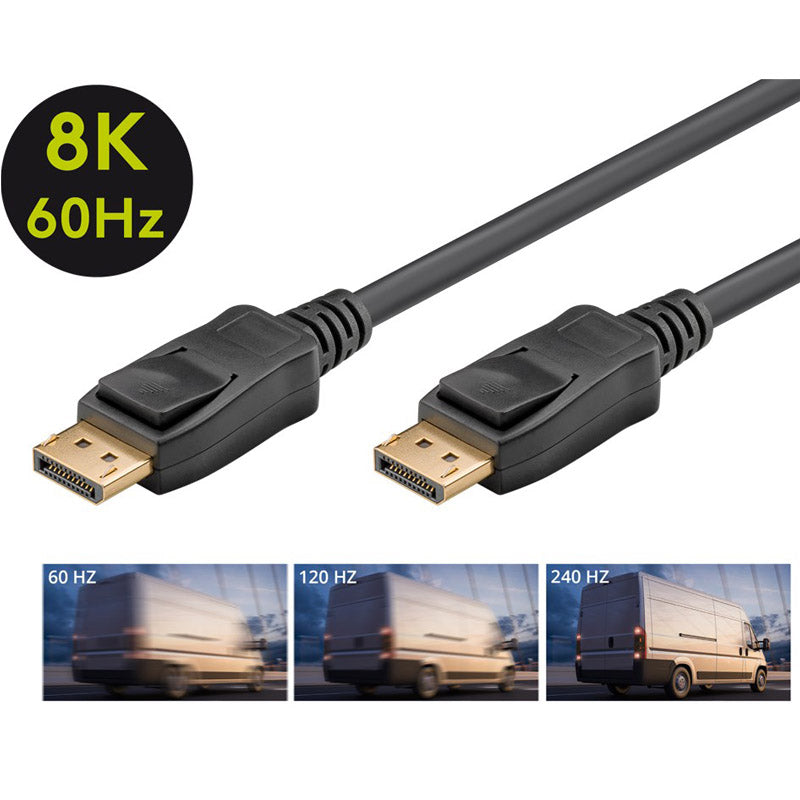 GOOBAY DisplayPort 1.4 (M/M) 1m 8K certificiran 32,4 Gbit/s kabel