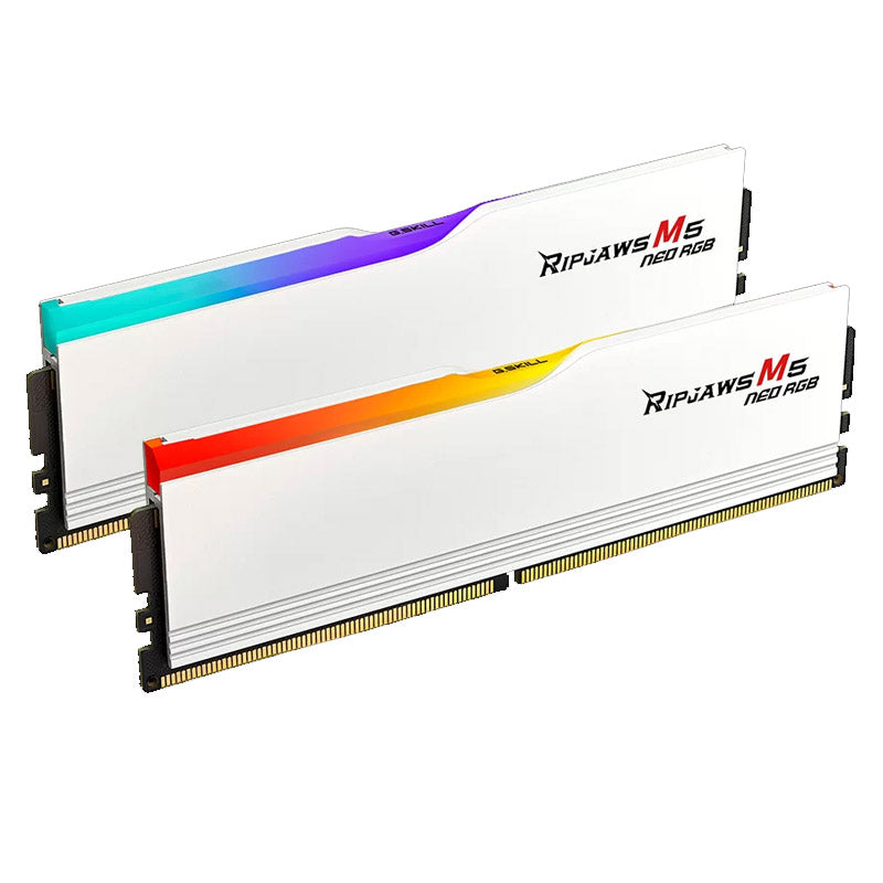 G.SKILL Ripjaws M5 Neo RGB 64GB (2x32GB) 6000MT/s DDR5 CL30 RGB F5-6000J3040G32GX2-RM5NRW bel RAM pomnilnik
