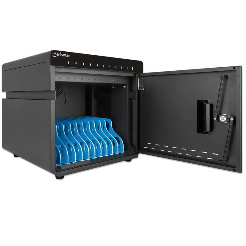 MANHATTAN 10-Port USB-C 180W 10,9" polnilna omara za tablične računalnike in telefone