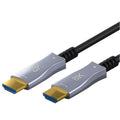 GOOBAY Optical Hybrid Ultra High Speed ​​HDMI (M/M) 2.1 8K 60Hz 30m z Ethernet AOC pozlačen črn Optični Hibridni kabel