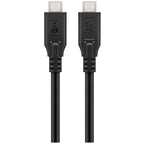 GOOBAY USB-C na USB-C 100W 10Gbit/s 3m črn napajalni podatkovni kabel