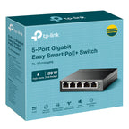 TP-LINK TL-SG105MPE 5-vratno gigabitno (4x PoE+) RJ45 Easy Smart mrežno stikalo