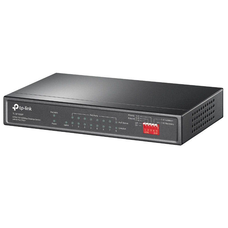 TP-LINK TL-SF1009P 9-portno 10/100Mb/s (8xPoE+) RJ45 mrežno stikalo