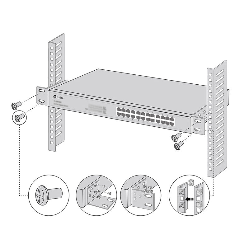 TP-LINK RackMount Kit-13 13" rack nosilci za stikala