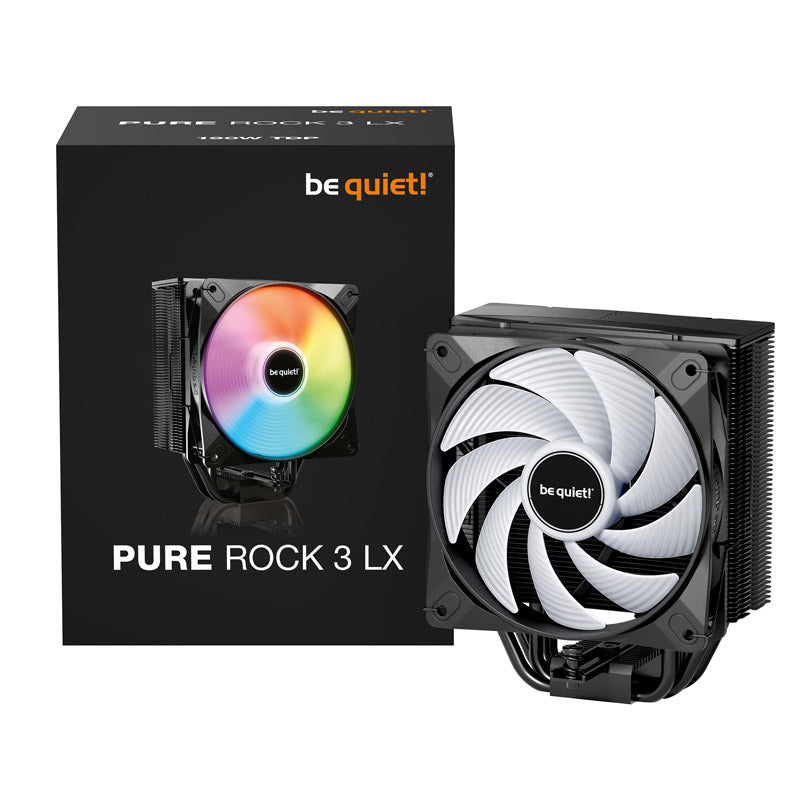 BE QUIET! PURE ROCK 3 LX (BK040) 120 mm 190 W ARGB procesorski hladilnik