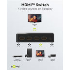 GOOBAY HDMI 4 na 1 4K pretvornik stikalo switch