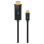 GOOBAY USB-C (M) na HDMI (M) 4K 60Hz 18 Gbit/s 1m črn kabel
