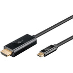 GOOBAY USB-C (M) na HDMI (M) 4K 60Hz 18 Gbit/s 3m črn kabel