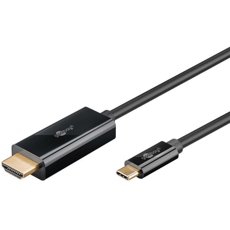GOOBAY USB-C (M) na HDMI (M) 4K 60Hz 18 Gbit/s 3m črn kabel