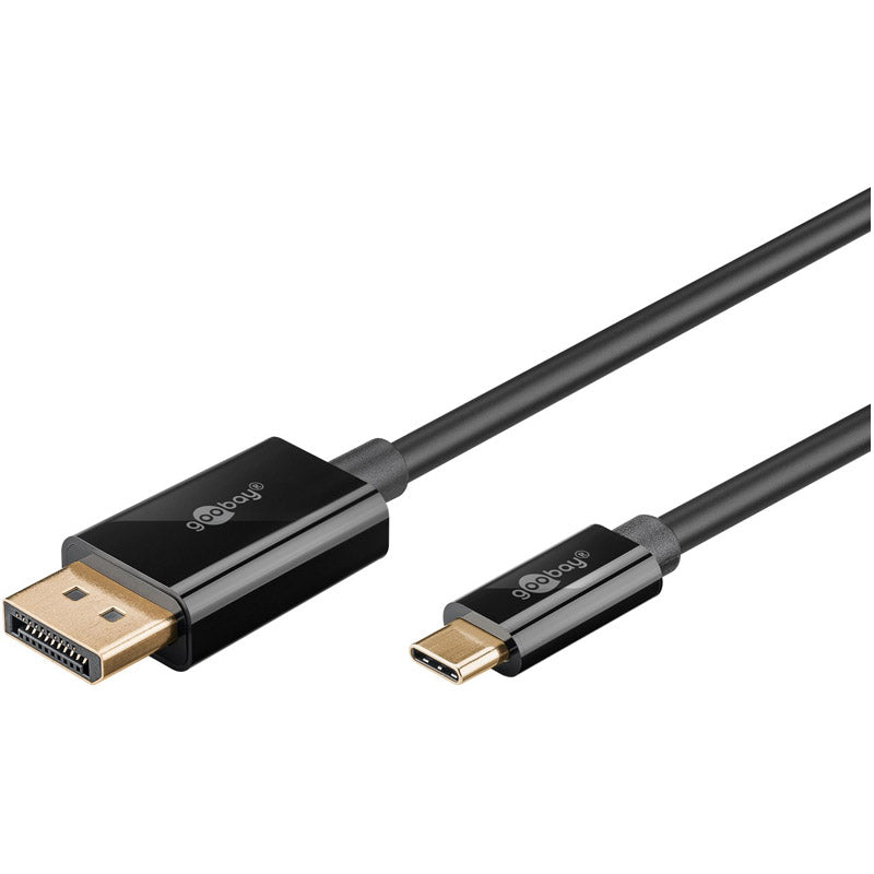 GOOBAY USB-C (M) na DisplayPort (M) 4k 60 Hz 2m črn kabel