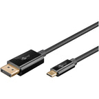 GOOBAY USB-C (M) na DisplayPort (M) 4k 60 Hz 2m črn kabel