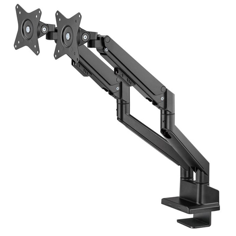 GOOBAY za 2 monitorja 17"- 32" 9kg plinska vzmet namizni nosilec
