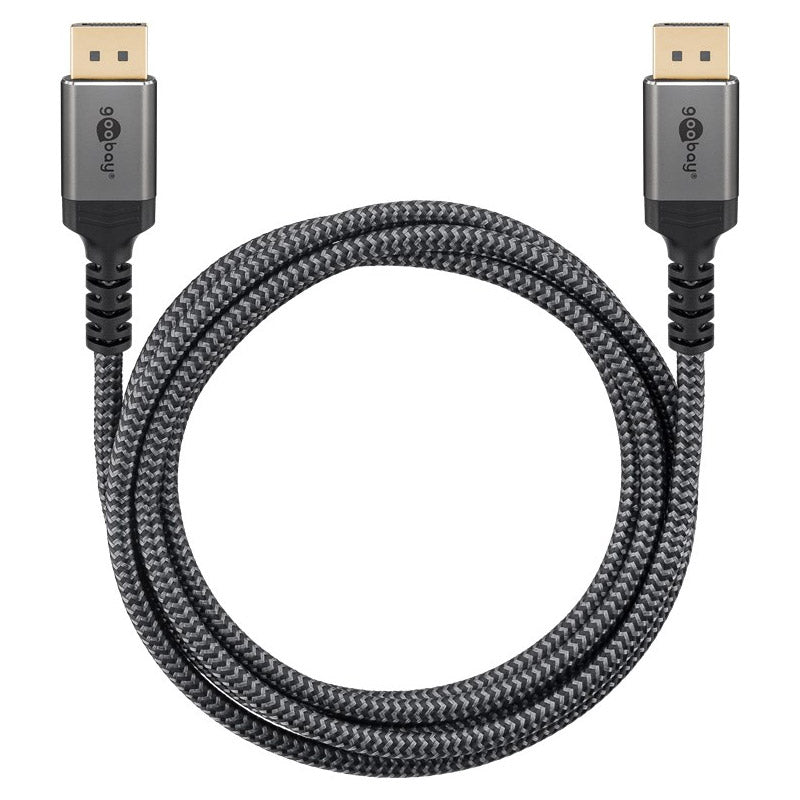 GOOBAY DisplayPort na DisplayPort 1.4 2m 8K DSC 32,4 Gbit/s pozlačen kabel